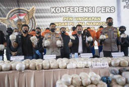 Bareskrim Polri Gagalkan Peredaran 402 Kilogram Sabu di Indonesia