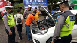 Cara Polisi Tekan Kecelakaan di Jalur Cangar-Pacet Mojokerto