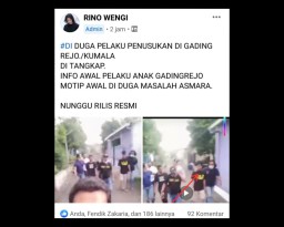 Pelaku Penusukan Brutal di Pasuruan Diringkus Polisi