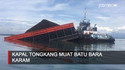 Video: Kapal Tongkang Muat Batu Bara Karam di Banyuwangi