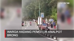 Video: Warga Hadang Pemotor Knalpot Brong di Sarangan Magetan
