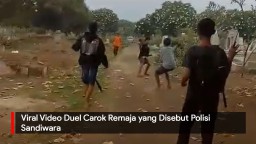 Video: Viral Video Duel Carok Remaja yang Disebut Polisi Sandiwara