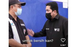 Relawan Indonesia Moeda Jatim Deklarasi Dukung Erick Thohir Capres 2024