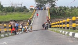 Jembatan di Kali Lamong Gresik Dilaporkan Putus