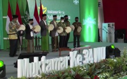 Pukul Rebana, Presiden Jokowi Resmi Buka Muktamar NU ke-34 di Lampung