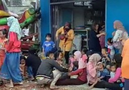 Kereta Kelinci di Banyuwangi Terguling, Belasan Anak-anak Terluka