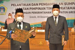 Bupati Gresik Lantik 9 Pejabat Eselon II