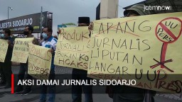 Video: Jurnalis Sidarjo Gelar Aksi Damai