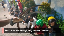 Video: Polisi Amankan Remaja yang Hendak Tawuran