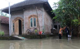 Banjir di Jombang Meluas, Ratusan Rumah Terendam