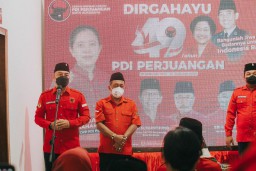 Dihadiri Eri-Armuji, Kader Banteng Surabaya Upacara Sambut Ultah PDIP Ke-49