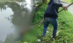 Mayat Wanita Ditemukan Mengambang di Sungai Lingkar Timur Sidoarjo