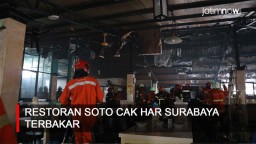 Video: Restoran Soto Cak Har di Surabaya Terbakar
