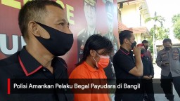 Video: Polisi Amankan Pelaku Begal Payudara di Bangil