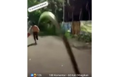 Viral Video Pemuda Acungkan Sajam, Disebut di Taman, Sidoarjo
