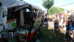 Pilihan Pembaca: Bus Ditabrak KA, Terjatuh Lewati Lubang, Anak Buaya