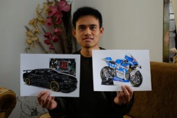 Meraup Cuan dari Gambar Otomotif, Karya David Dipesan hingga Mancanegara