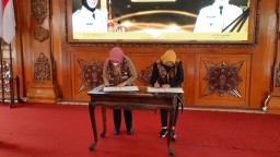 Pemkot Mojokerto dan Pemkab Blitar Teken MoU Pariwisata dan Perekonomian
