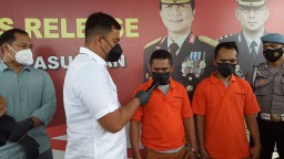 Dua Warga Pasuruan Pengoplos Elpiji Bersubsidi Dibekuk Polisi