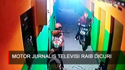 Video: Motor Jurnalis Televisi di Surabaya Raib Dicuri
