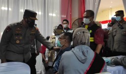 Kesan Wakapolda Jatim saat Tinjau Vaksinasi Tahap 2 di Jombang