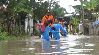 Sungai Ngotok Ring Kanal Jombang Meluap Genangi 3 Desa, Air Semakin Tinggi