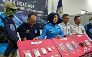 Triwulan Pertama, BNN Kota Mojokerto Tangkap 5 Pengedar dan Sita 26,86 Gram Sabu