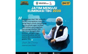 Khofifah Bertekad Jatim Capai Eliminasi TBC di Tahun 2030