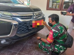 Mobil Bernopol Palsu yang Digrebek Kodim 0812 Lamongan, Milik Warga Sipil