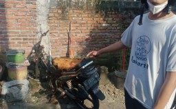 Rumah di Lamongan Terbakar, Satu Motor Tersambar