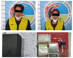 Kompak Edarkan Sabu, Pasutri Asal Sidoarjo Ditangkap Usai Ambil Paketan
