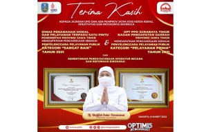 Pemprov Jatim Sabet 2 Penghargaan Pelayanan Publik Terbaik 2021 dari KemenPAN-RB