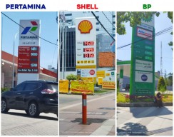 Harga Minyak Dunia Melonjak, SPBU di Surabaya Lakukan Penyesuaian