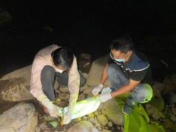 Jasad Bayi Ditemukan di Sungai Keyang Ponorogo, Kondisinya Sudah Melepuh