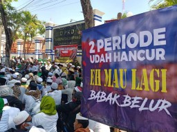 Suarakan Aspirasi, Puluhan Kiai Geruduk Gedung DPRD Sampang