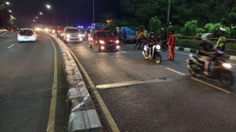 4 Kendaraan Terlibat Kecelakaan Beruntun di Flyover Buduran, 7 Orang Terluka
