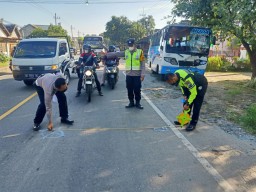Kecelakaan Beruntun di Madiun, Pemotor Melawan Arus Meninggal Dunia