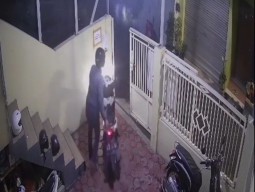 Lagi, Aksi Pencurian Motor di Sidoarjo Terekam CCTV