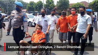 Video: Lempar Bondet saat Hendak Diringkus, 2 Bandit di Pasuruan Ditembak