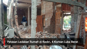 Video: Petasan Ledakan Rumah di Kediri, 4 Korban Luka Berat