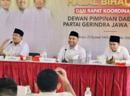 Halalbihalal, Gerindra Jatim Selipkan Pesan Pemenangan Prabowo di Pilpres 2024
