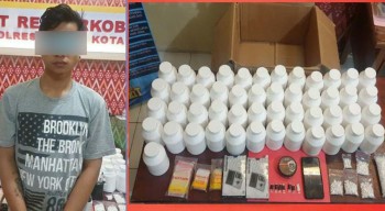 Gerebek Rumah Kurir di Kota Kediri, Polisi Sita 50 Ribu Butir Pil Koplo dan Sabu