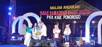 Tim Penggerak PKK Kabupaten Ponorogo Gelar Malam Anugerah Pasar Ramadan