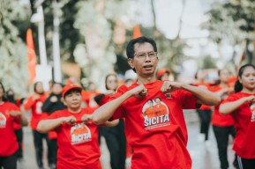 Senam SICITA Serentak, PDIP Surabaya Gelorakan Semangat Kebangkitan Nasional
