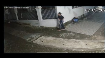 Viral Aksi Seorang Pria di Kota Batu Curi Celana Dalam Terekam CCTV