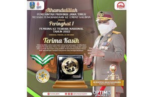Jatim Kembali Raih Penghargaan Peringkat Pertama Pembina K3 Terbaik Nasional