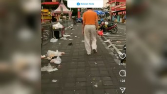 Dear Pengunjung Alun-alun Kota Batu, Jangan Buang Sampah Sembarangan Dong..
