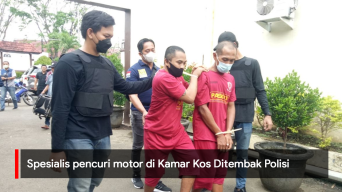 Video: Spesialis pencuri motor di Kamar Kos Ditembak Polisi