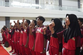 Atlet Kabupaten Kediri Diberangkatkan ke Porprov VII Jatim, Ini Pesan Mas Dhito