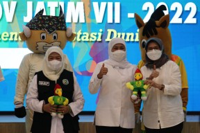 Gubernur Khofifah Launching Maskot Porprov Jatim 2022